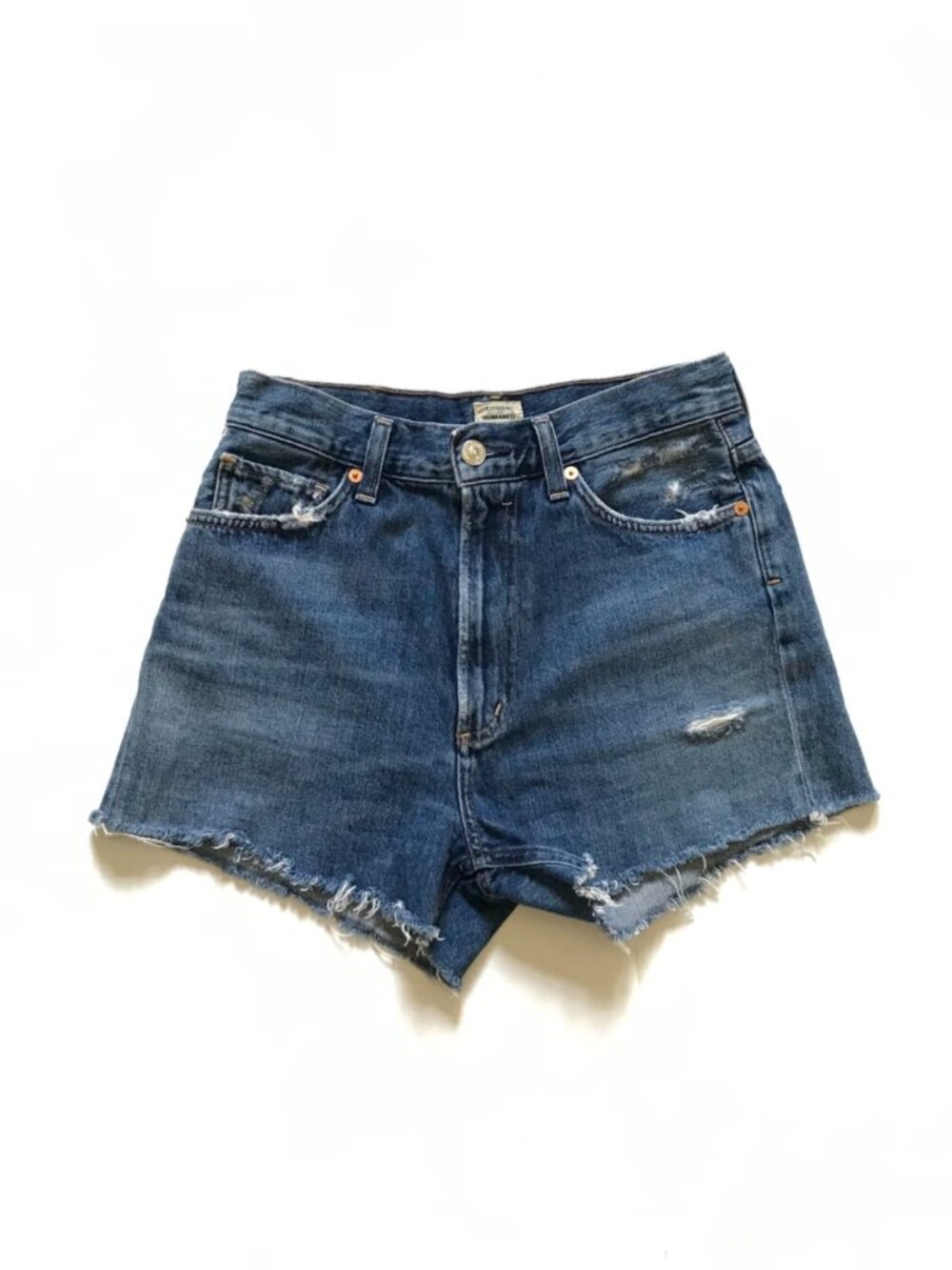 Citizens of Humanity Kristen Cut Off Denim Jean Shorts Womens 25 Blue Vintage